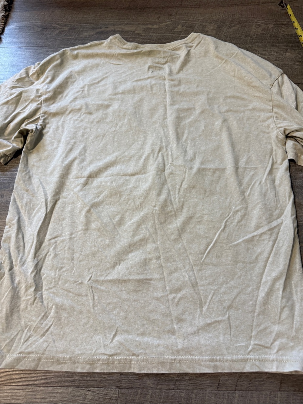 Peanuts Hybrid Beige and Brown Logo Tee - Picture 3 of 3